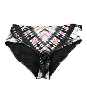 BAR III High-Waist Women's Bikini Bottoms Ink-Dyed Size XL